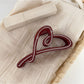 Beau - Versatile Red Irregular-Shaped Hair Clip