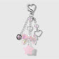 Keypus - Y2K Sweet Heart Strawberry Star Bag Charm Keychain
