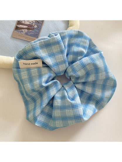 Gifty - Retro Blue Checkered Hair Loop
