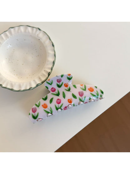 Beau - Floral Print Hair Clip