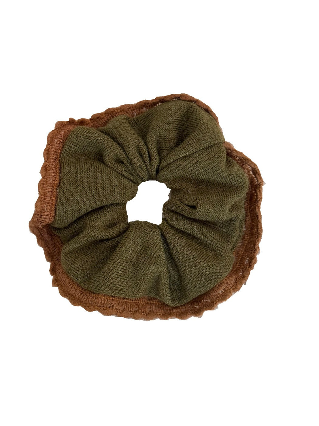 Gifty - Elegant Knit Trim Scrunchie