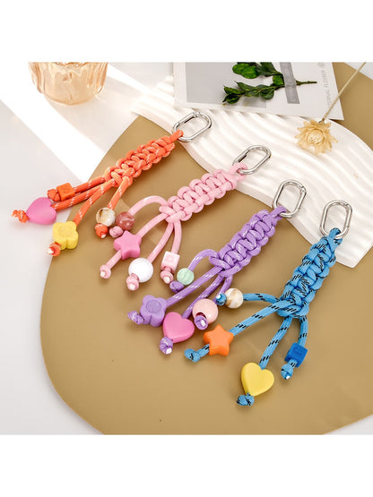 Keypus - Colorful Star and Heart Nylon Phone Charm