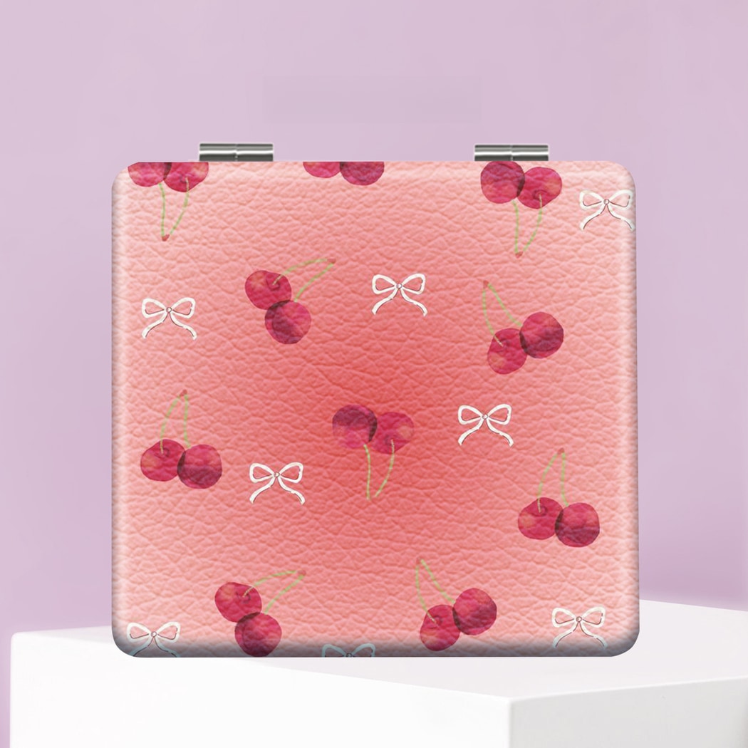 Mirroray - Portable Fruit Print Compact Makeup Mirror
