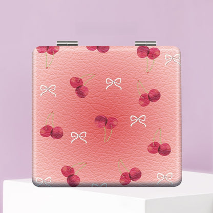 Mirroray - Portable Fruit Print Compact Makeup Mirror