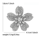 Brovia - Cherry Blossom Flower Shape Alloy Brooch