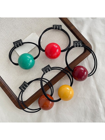 Gifty - Minimalist Solid Color Sphere Hair Tie