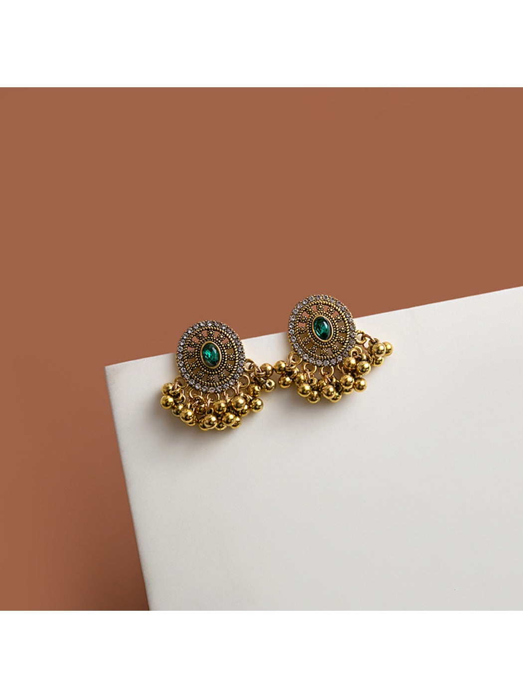 Earedge - Beaded Tassel Hollow-Out Earrings