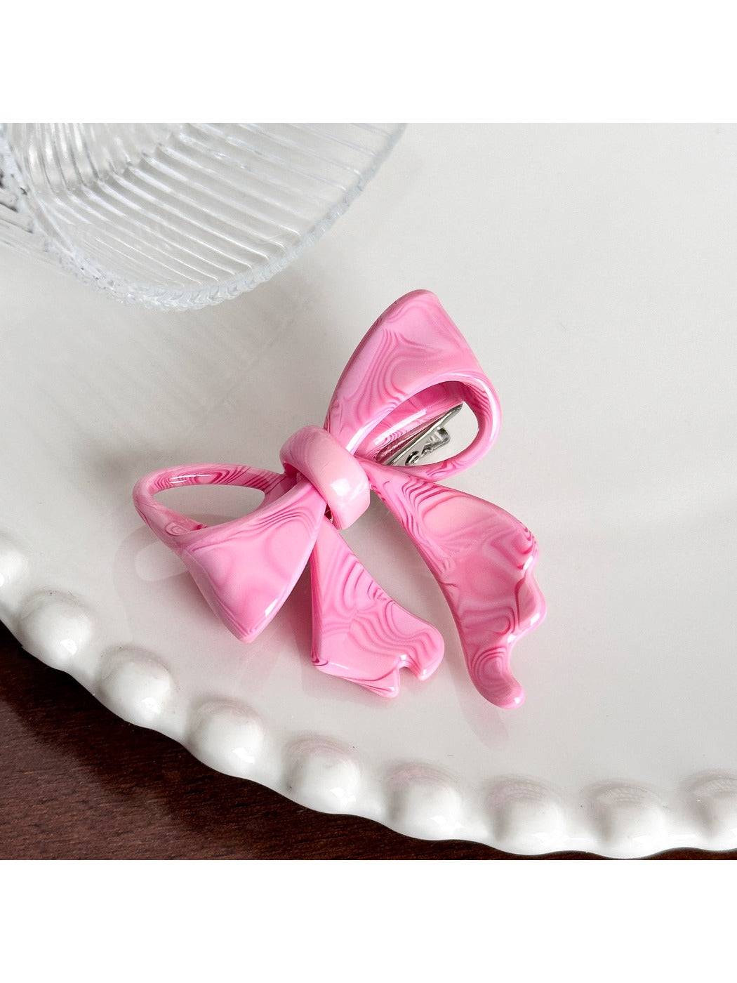 Beau - Acetic Acid Three-dimensional Bow Hair Clip