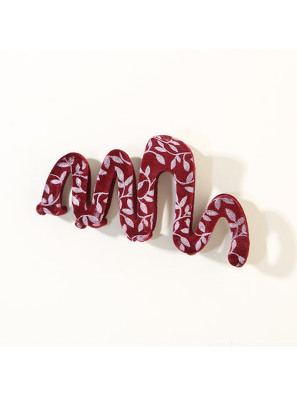 Beau - Wave Geometric Design Hair Claw Clip