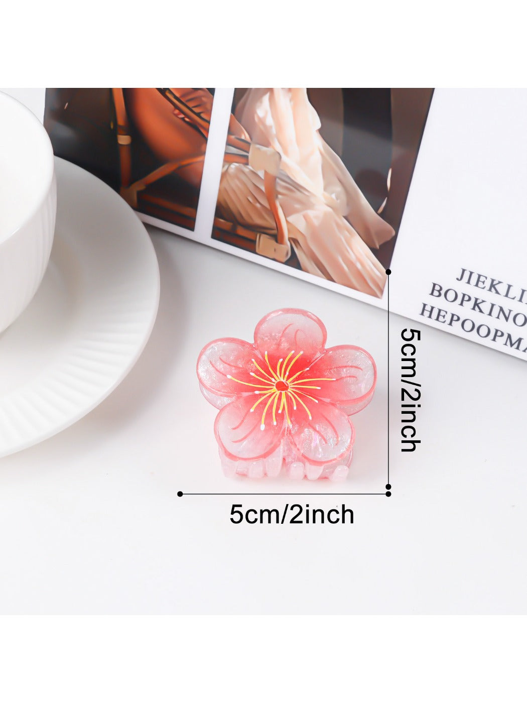 Beau - Elegant Floral Shaped Hair Claw Clip