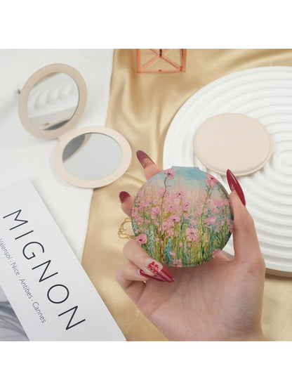 Mirroray - Round Glass Portable Folding Vanity Mirror