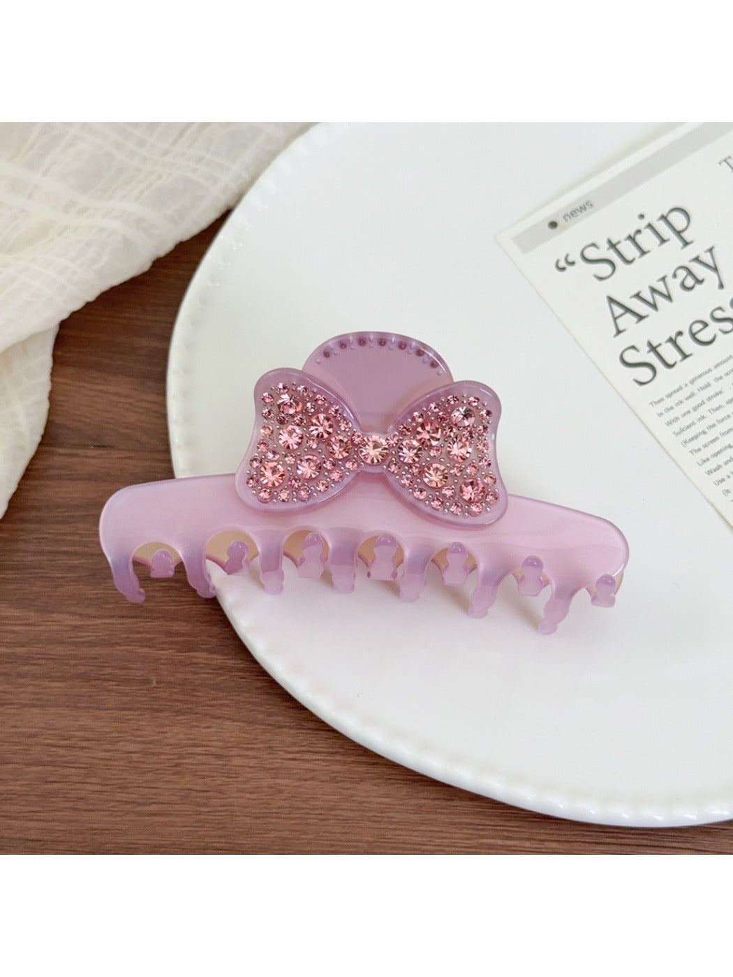 Beau - Butterfly Shaped Semi Circular Claw Clip