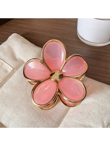 Beau - Five Petal Flower Hair Claw Clip