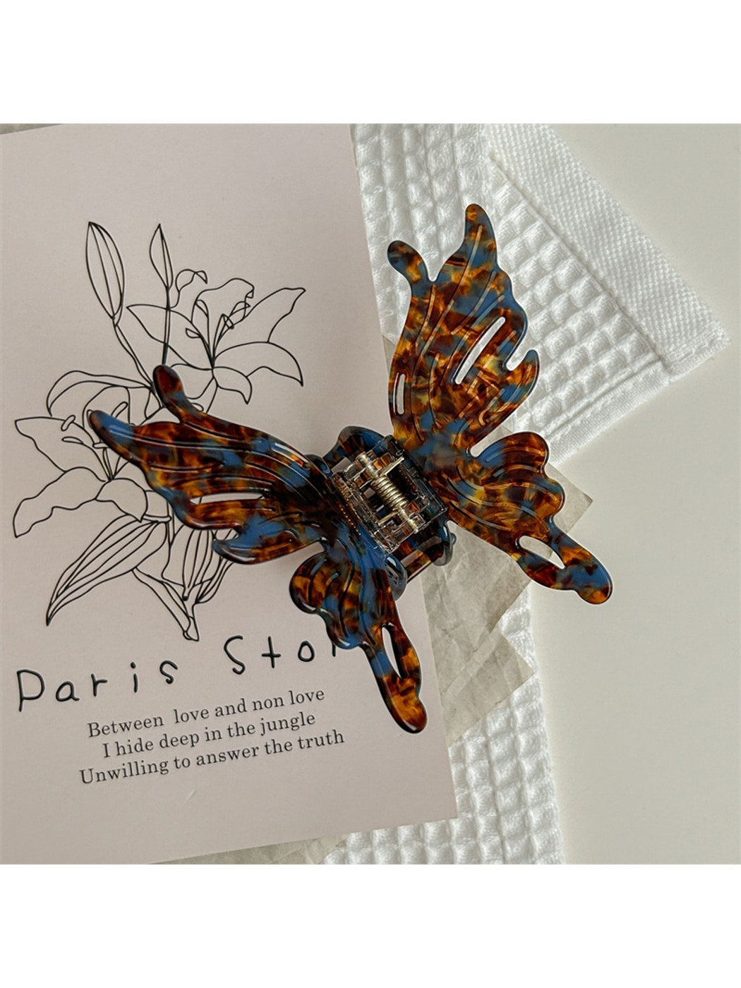 Beau - Elegant Acetate Fiber Butterfly Claw Clip