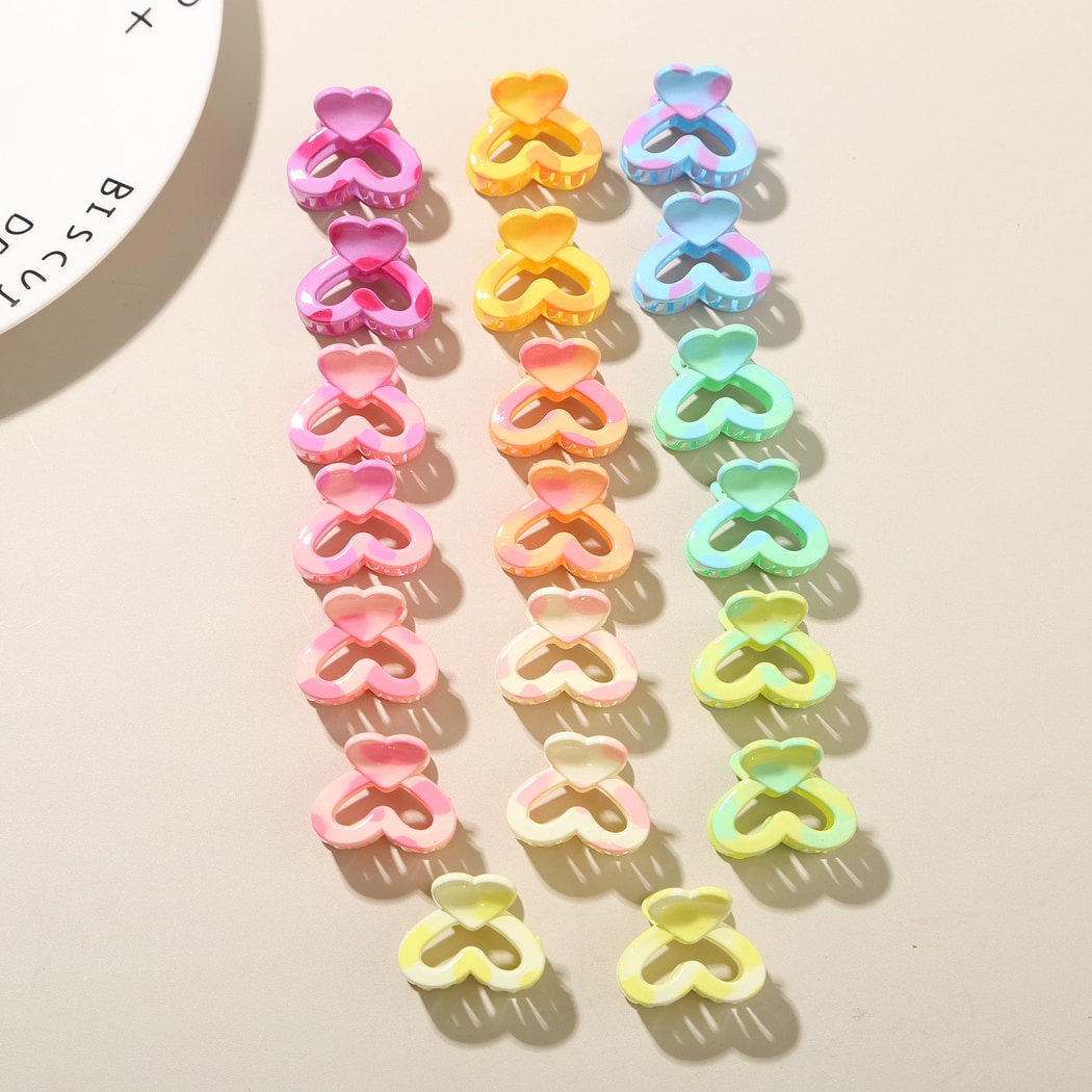 Beau - PS Alloy Glossy Heart Shape Hair Claw Clip