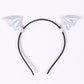 Iridescent bat wing headband