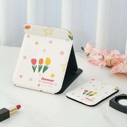Mirroray - Printed Double-Sided Print Folding Makeup Mirror