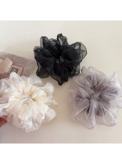 Gifty - Glowing Mesh Satin Scrunchie