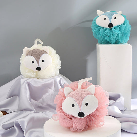 PAPO - Large Cute Fox-Shaped Bath Sponge