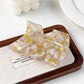 Beau - Glossy Marbled Acetate M Shape Claw Clip