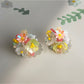Earedge - Colorful Flower Sweet Stud Earrings