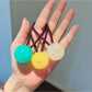 Gifty - Polished Round Accent Elastic Ponytail Hair Tie