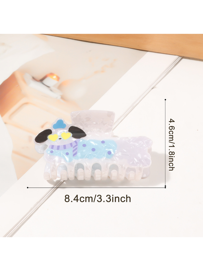 Beau - Cartoon Animal Glitter Finish Claw Clip