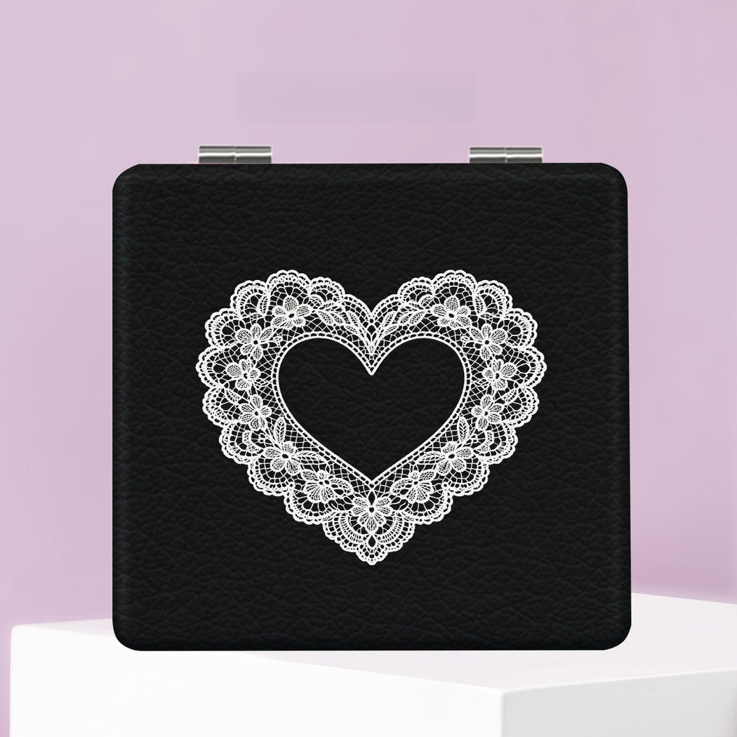 Mirroray - Foldable PU Leather Glass Makeup Mirror