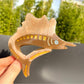 Beau sturgeon claw clip with detailed fin and tail design