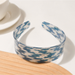 Gifty - Wide Printed Houndstooth Texture Headband