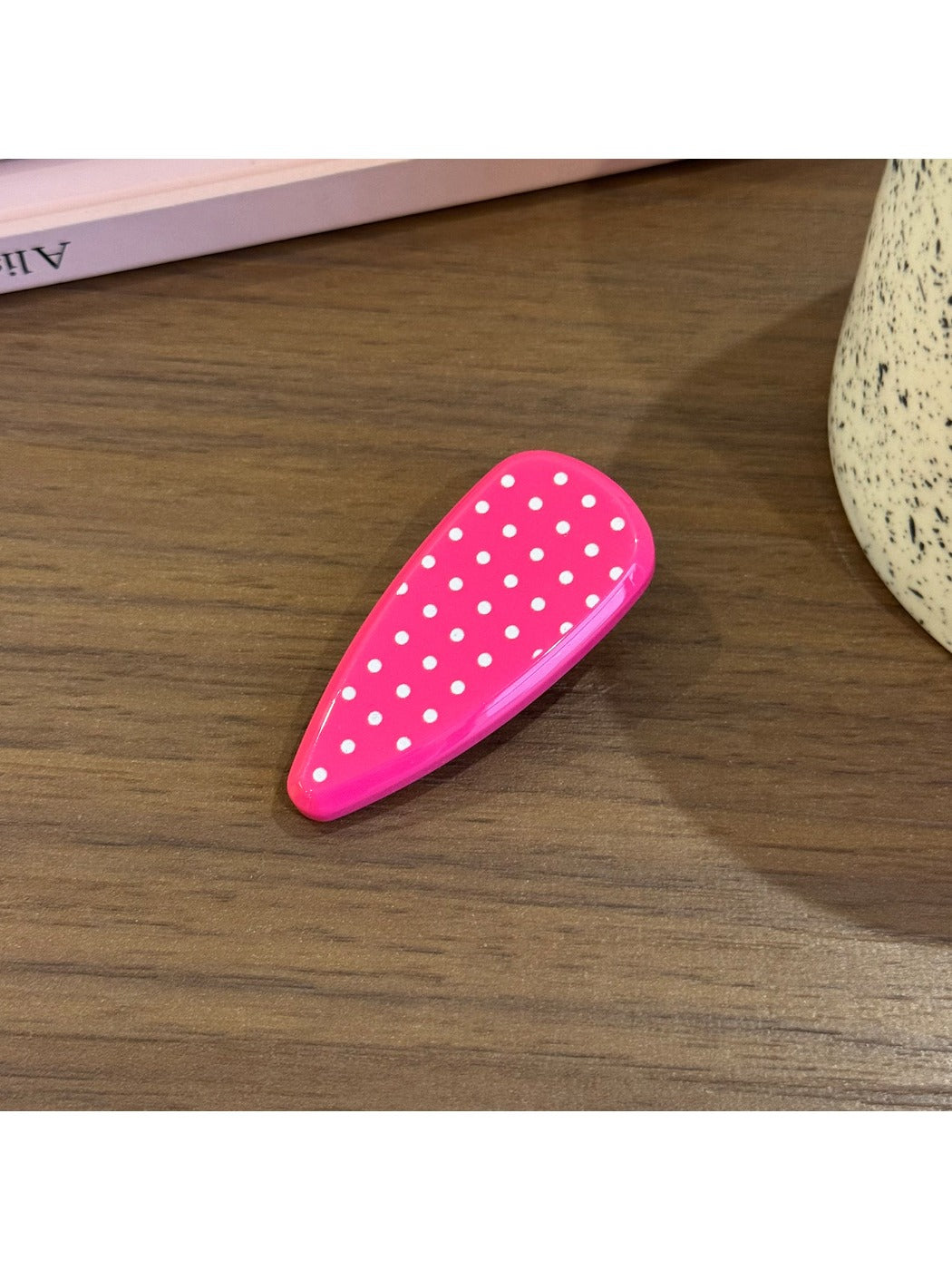 Beau - Polka Dot Acetate Tapered Hair Clip