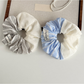 Gifty - Vintage Spliced Stripe Polyester Scrunchie