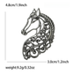 Brovia - Retro Hollow Horse Alloy Fashion Brooch Pin