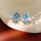 Earedge - Vintage Floral Enamel Detail Stud Earrings