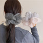 Gifty - Chic Striped Ruched Scrunchie