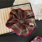Gifty - Women's Plaid Large Intestine Hair Ring