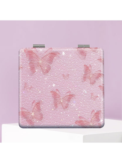 Mirroray - Butterfly Print Portable Folding Makeup Mirror