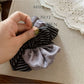 Gifty - Grey Striped Hair Ties Scrunchies