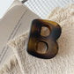 Beau - Minimalist B Shaped Hair Claw Clip