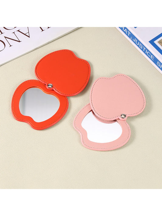 Mirroray - Apple Shaped Makeup Mirror Portable Rotating