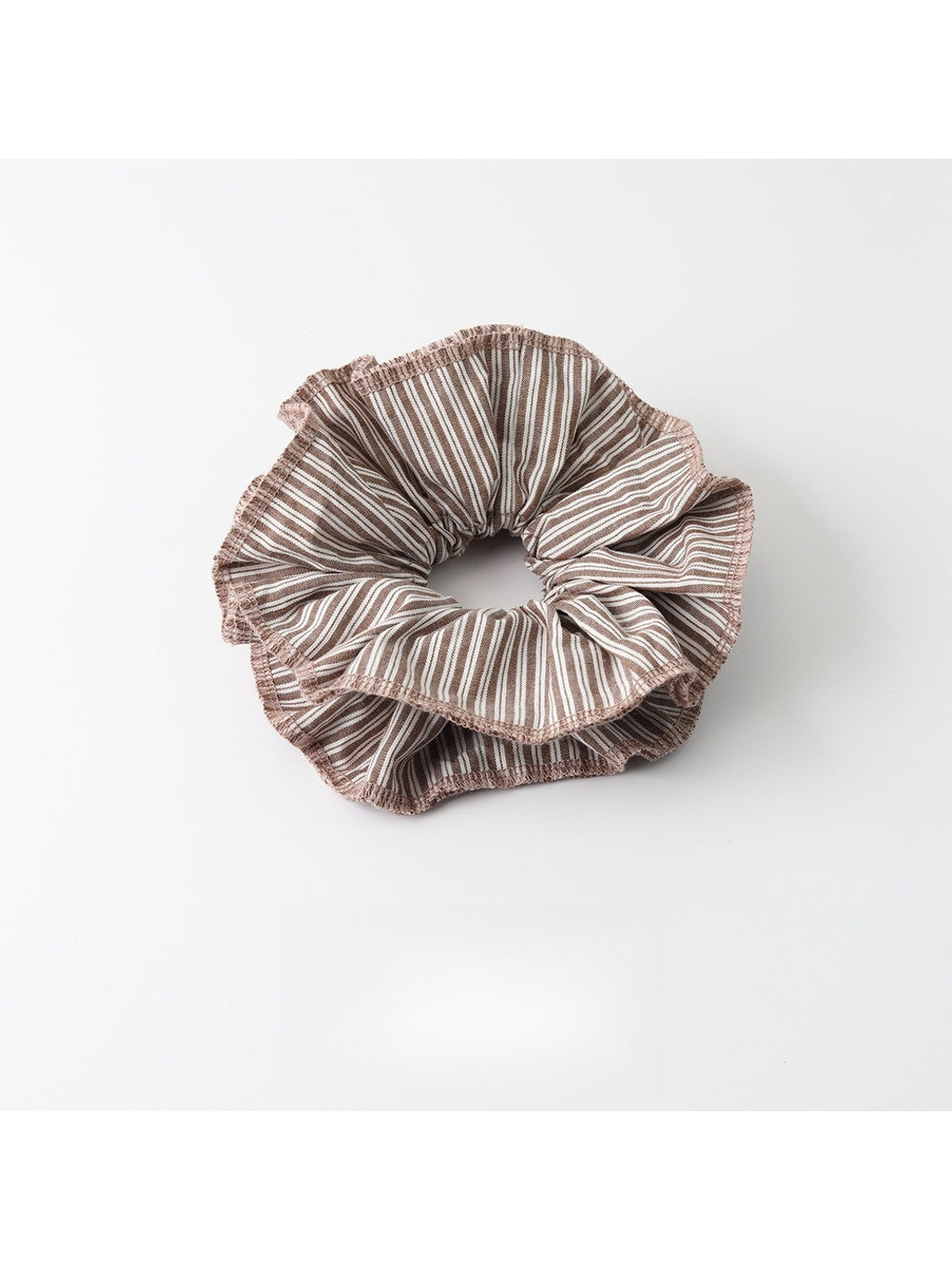 Gifty - Striped Polyester Ponytail Scrunchie