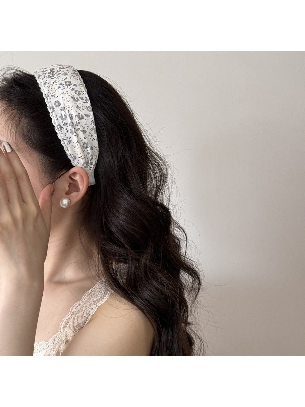 Gifty - Women's Floral Print Wide Fabric Headband