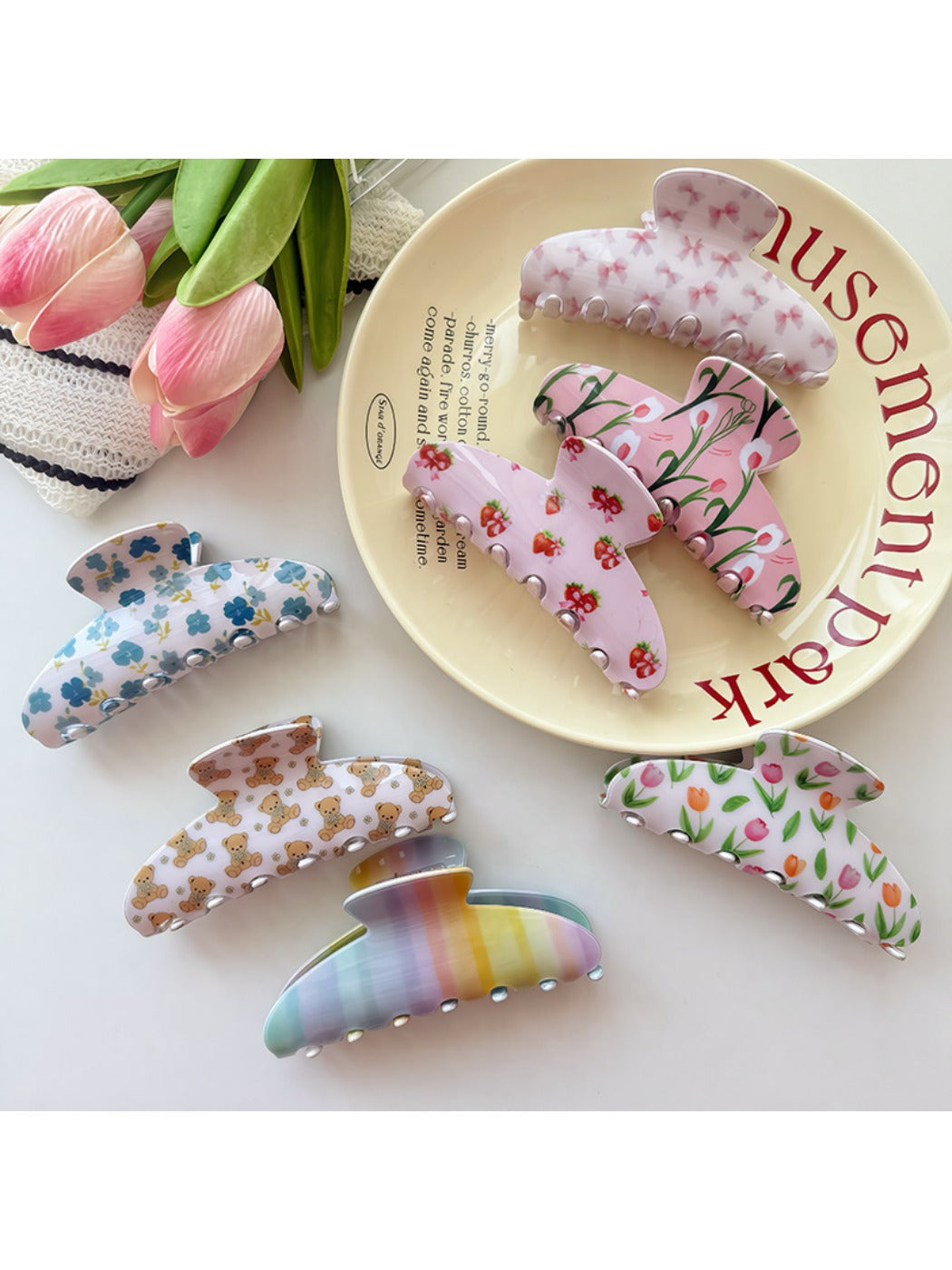 Beau - Sweet Floral Claw Clip
