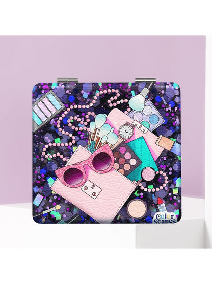 Mirroray - Portable Illustrated Folding Pocket Mirror
