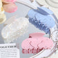 Beau - Acrylic Alloy Angel Wing Half Round Claw Clip
