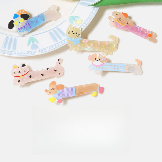 Beau - Cute Cartoon Acrylic Side Barrette