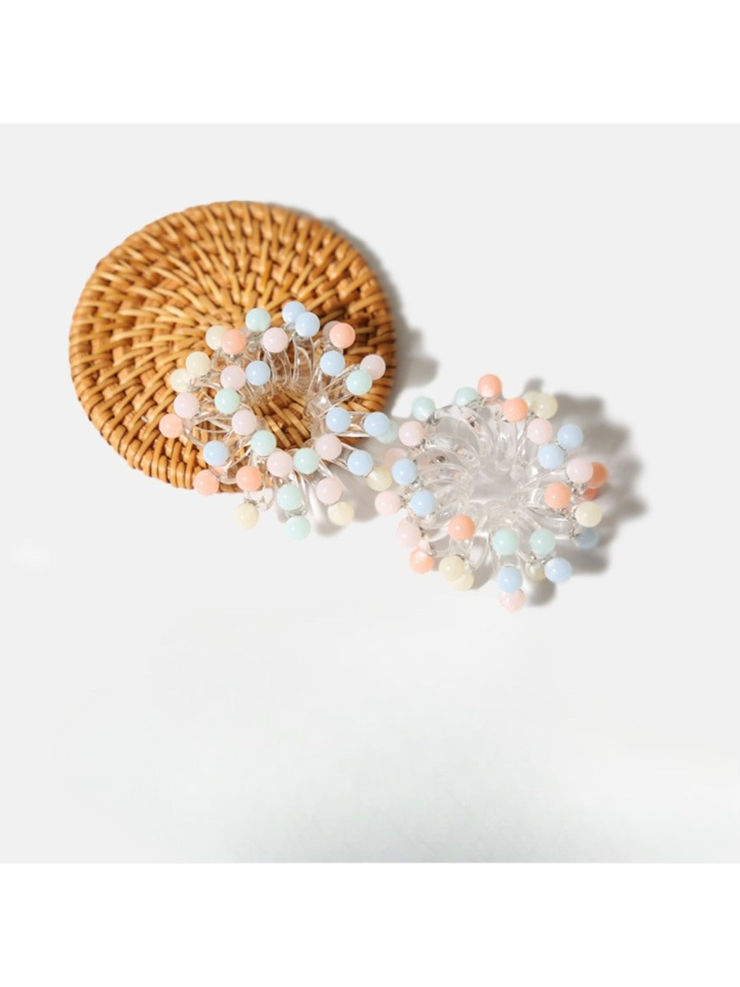 Gifty - Colorful Beaded Spiral Hair Ties