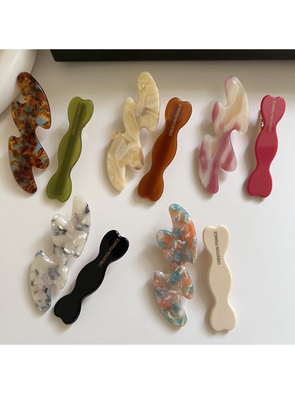 Beau - Minimalist Wavy-Shaped Hair Clip