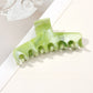Beau - Marble Swirl Triangle PC Claw Hair Clip