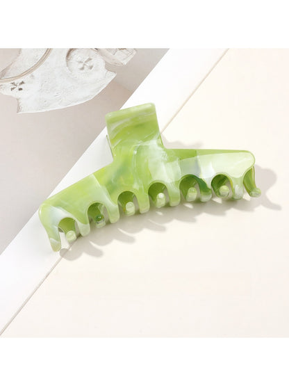 Beau - Marble Swirl Triangle PC Claw Hair Clip